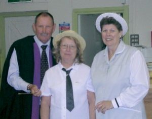 Headmaster with the Dinner Ladies